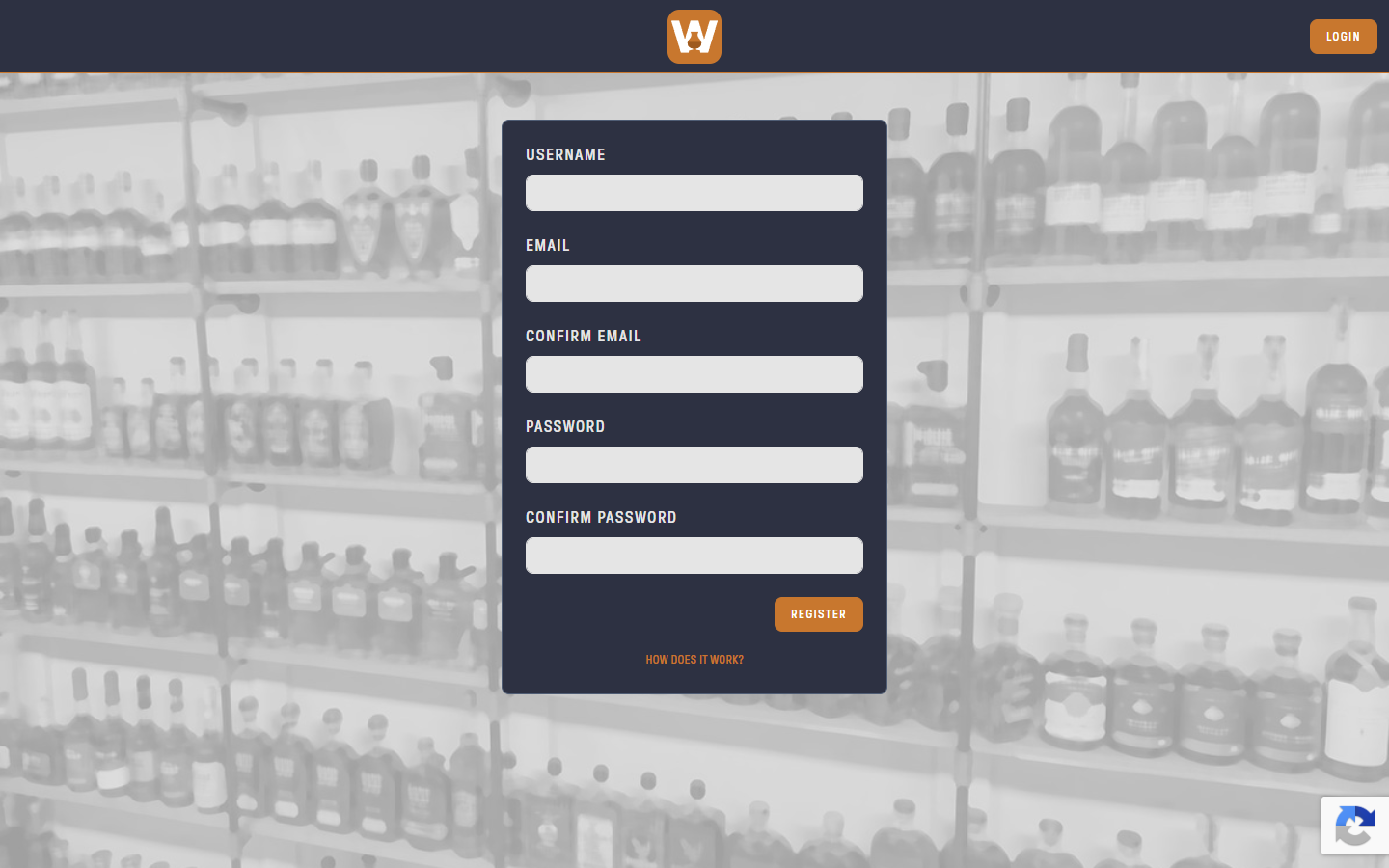Registration form